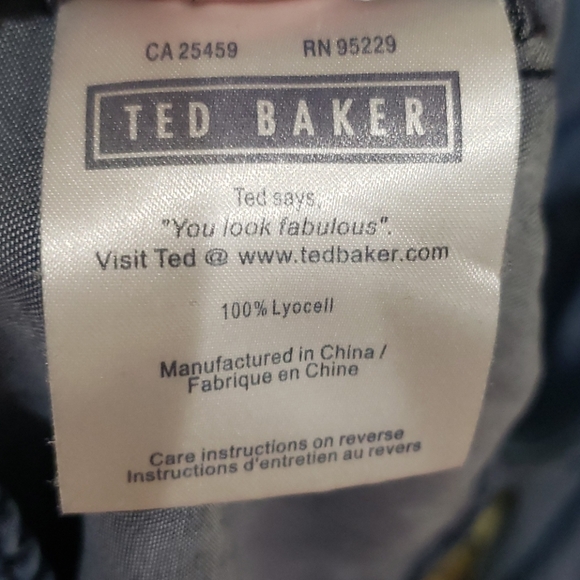 Ted Baker Sz 3/M/US(8-10) light denim dress - Picture 4 of 8